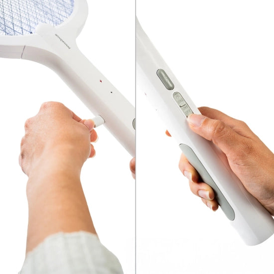 raquette anti-moustiques électrique rechargeable