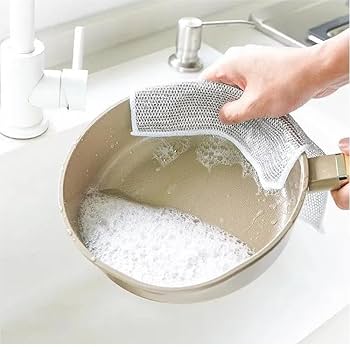 Éponges à Vaisselle en Acier-lot de 10 pièces