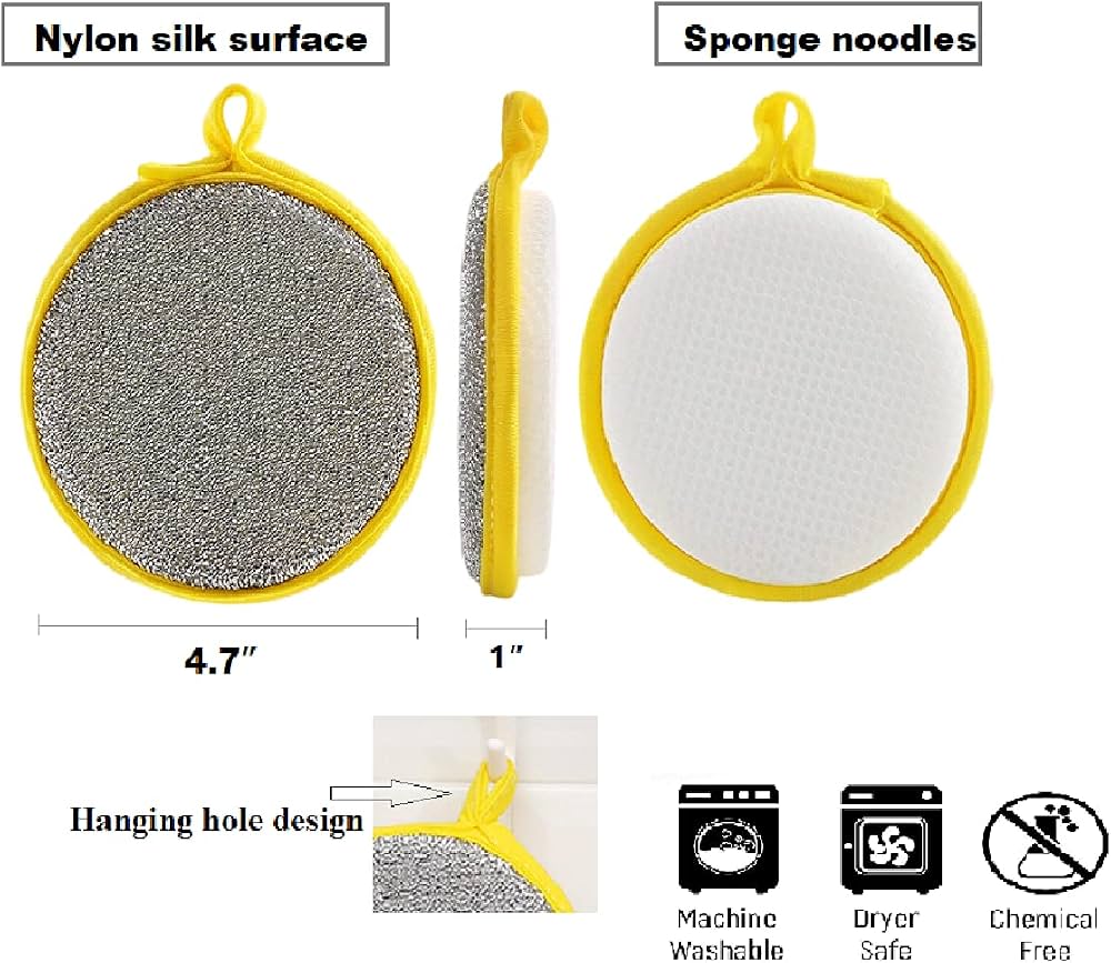 éponge de cuisine- lot de 5 piièces