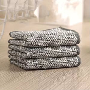 Éponges à Vaisselle en Acier-lot de 10 pièces