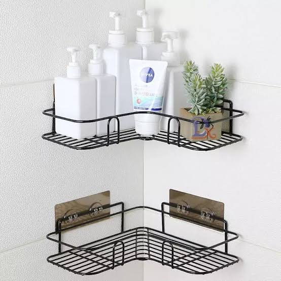 étagère  de douche d angle à 2 niveaux