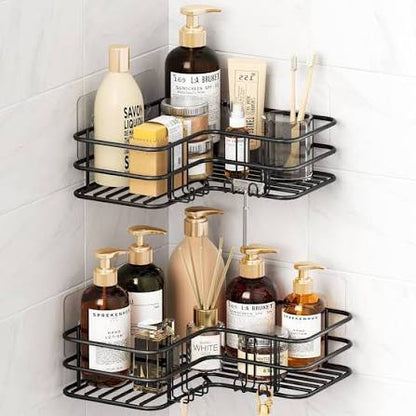 étagère  de douche d angle à 2 niveaux