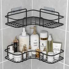 étagère  de douche d angle à 2 niveaux