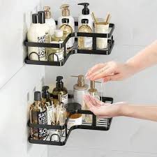 étagère  de douche d angle à 2 niveaux