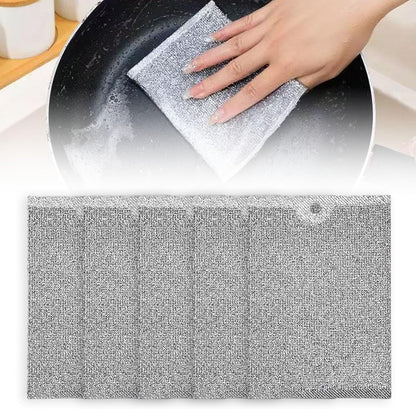 Éponges à Vaisselle en Acier-lot de 10 pièces